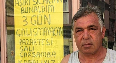 Adana Yanıyor! Esnafın Sıcaklığa 'Tatil' Çözümü